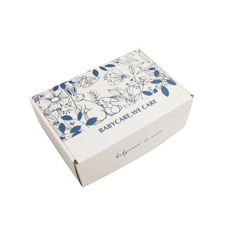 Custom LOGO Printed White Card Matt Finished Shipping Boxes Cardboard Mailer Box