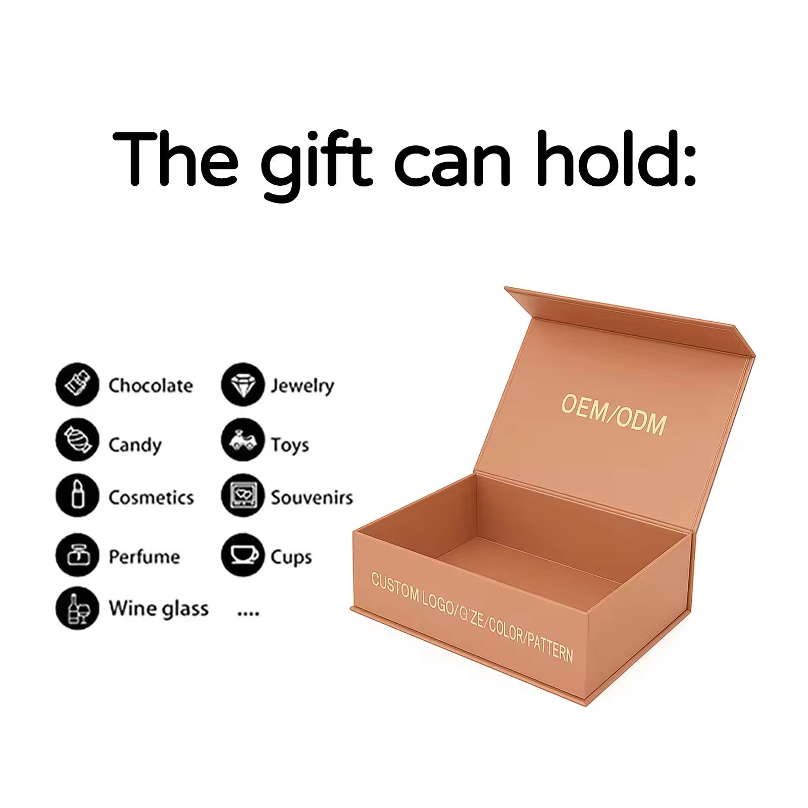 Magnetic Bookshape Box Custom Logo Recyclable Paperboard for High-End Gift Packaging - Image 1