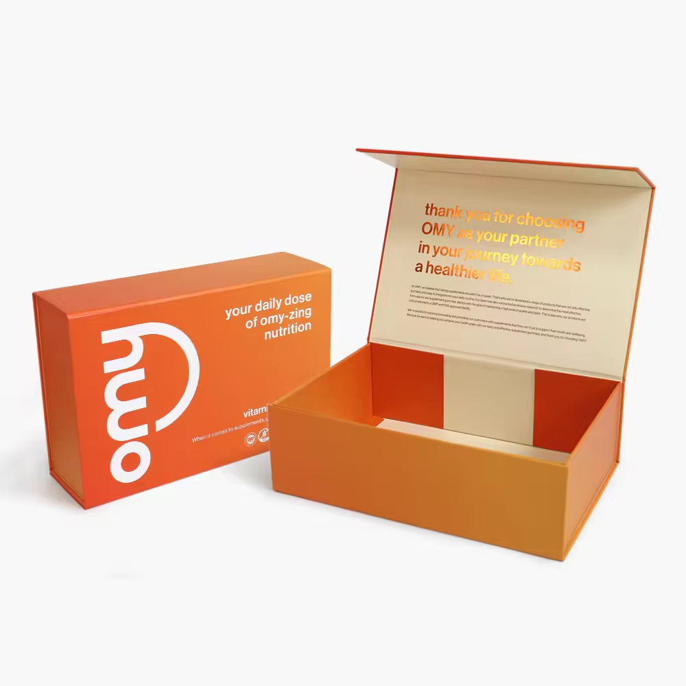 Luxury Customized Non-Foldable Book Shape Cardboard Boxes with Magnets - Image 1